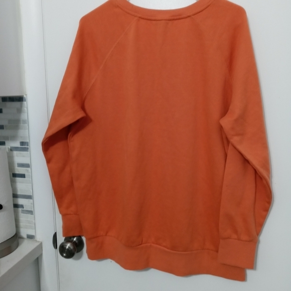 My Style Long Sleeve Orange " BUSY DOIN' NOTHIN' PULLOVER SWEATSHIRT LG - Picture 6 of 6